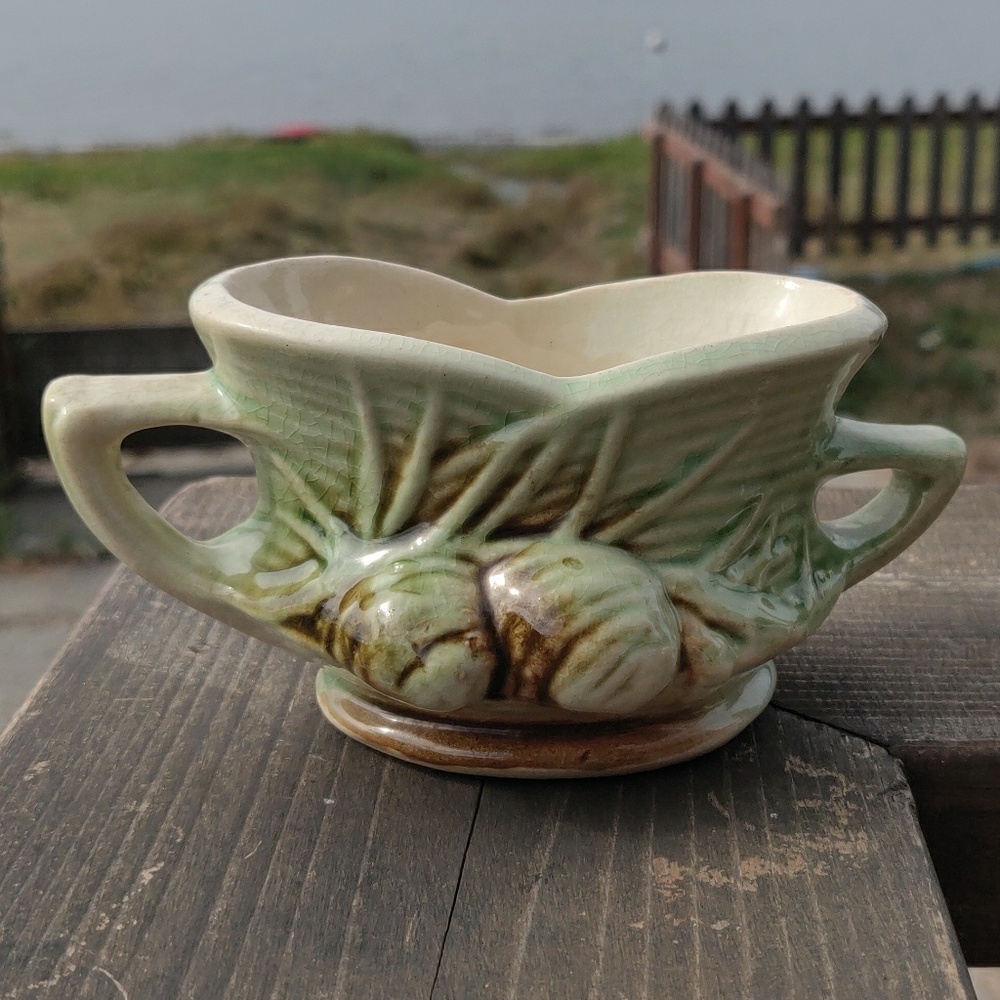 McCoy Pottery Pine Cone Sugar Bowl